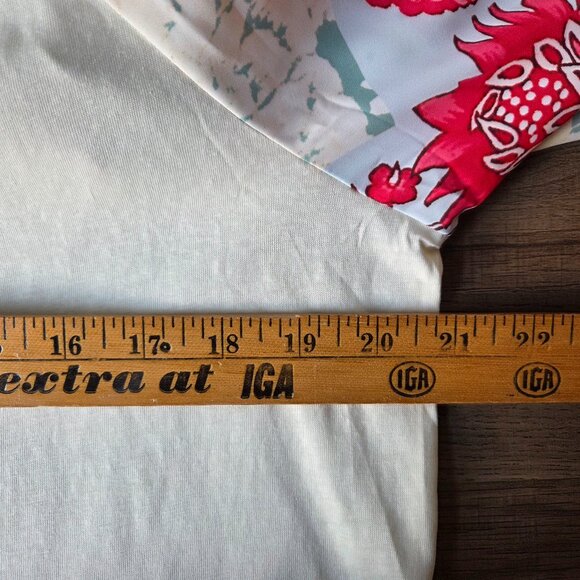 NEW W/O TAG SUPER CUTE BOHO FLORAL WIDE FLUTTER SLEEVES TOP SIZE M - Picture 14 of 15